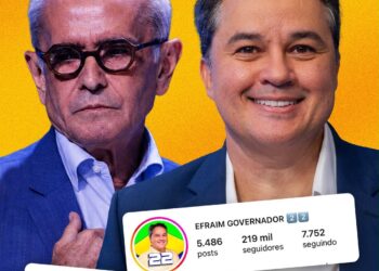 Efraim ultrapassa Cícero nas redes e avança rumo ao 2º turno