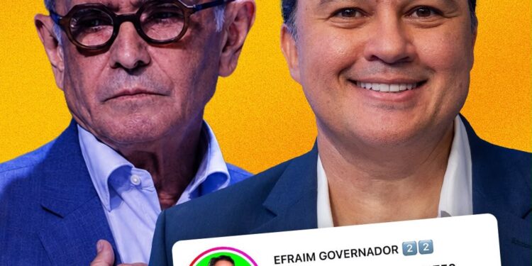 Efraim ultrapassa Cícero nas redes e avança rumo ao 2º turno