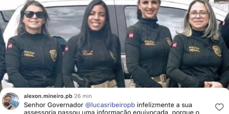 Crise no Governo da Paraíba: Lucas Ribeiro é obrigado a apagar publicação sobre fardamento dos Policiais Penais